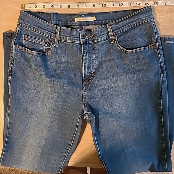 Levi's 515 Jeans sz 12 Blue Denim Bootcut Medium Wash Mid Rise W31 L30 - Picture 7 of 12
